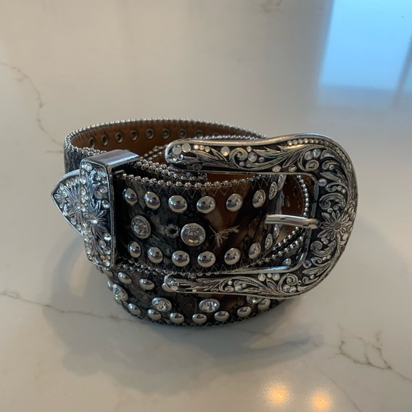 Nocona Accessories - Camouflage Studded Western Belt
